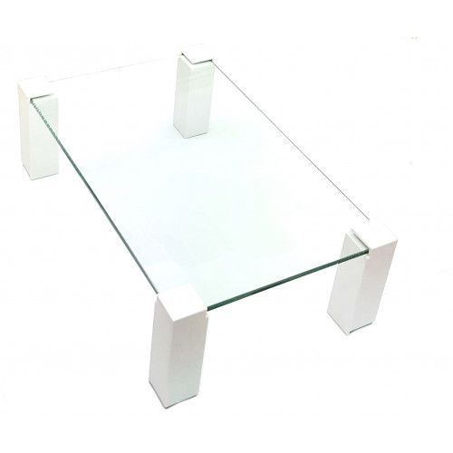 Multi Function Tempered Glass Stand (white) TB563 (30.5 x 19 x 9.5 cm)